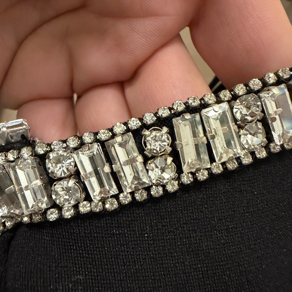 Nwt Retrofete Regina Dress Crystal-Embellished Mini Black size Xs - Picture 13 of 13